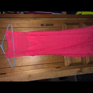 Lace coral dress. Worn twice.